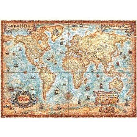 2000P MAP ART THE WORLD HEYE