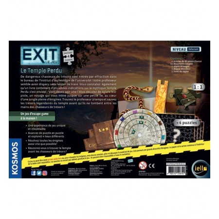 LE TEMPLE PERDU - EXIT PUZZLE
