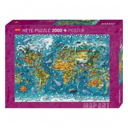 2000P MAP ART MINIATURE WORLD