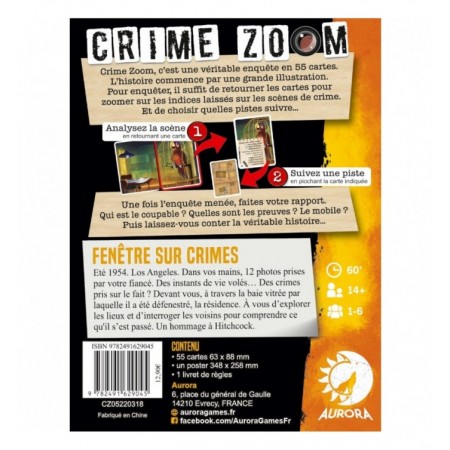 CRIME ZOOM - FENETRE SUR...