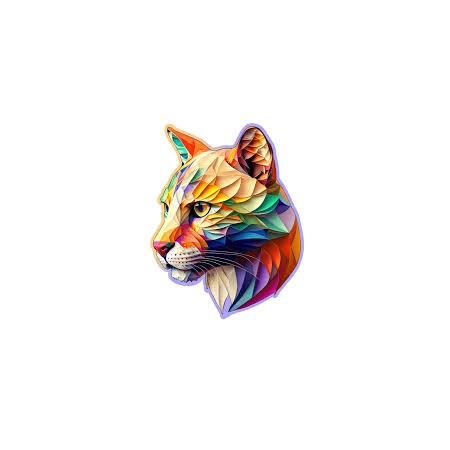 150P GAUDY COUGAR WOODEN...