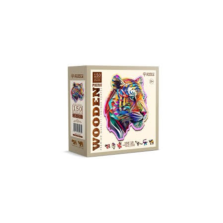 150P COLORFUL TIGER WOODEN...