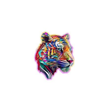 150P COLORFUL TIGER WOODEN...