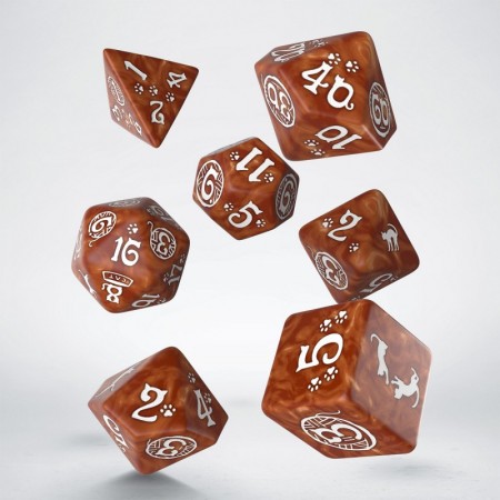LOT DE 7 DES- CATS- MARRON