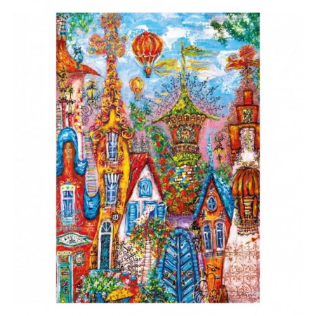 500P CHARMING VILLAGE BLUE...