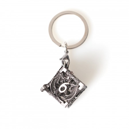 PORTE CLE D6 ARGENT
