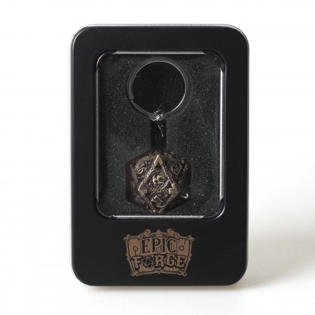 PORTE CLE D20 VIEIL OR