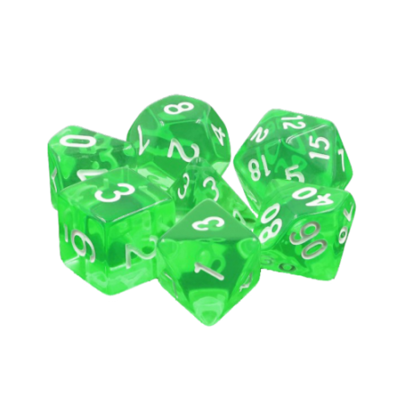 GEMMES EMERAUDE - LOT DE 7 DES