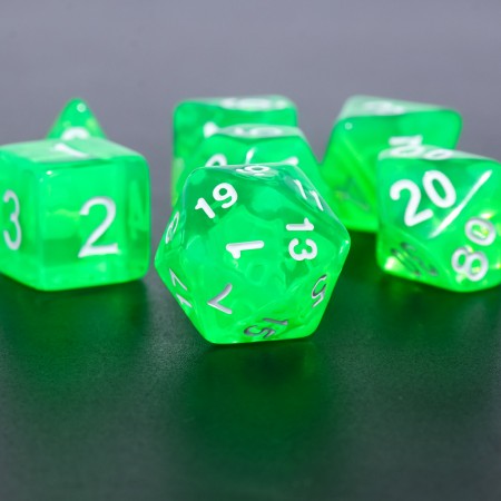 GEMMES VERTES - LOT DE 7 DES