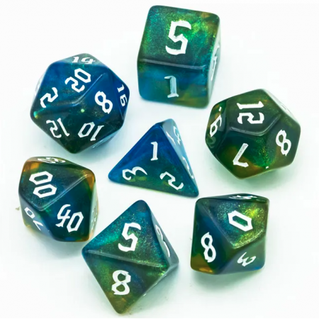 VERT ET BLEU PAILLETTES -...