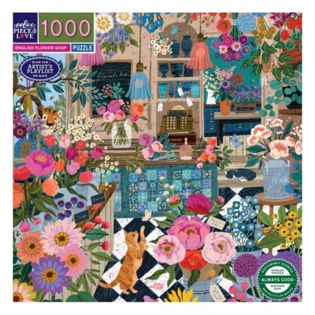 1000P ENGLISH FLOWER SHOP -...