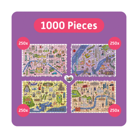 1000P CITY TRIPS TEAMPUZZLE