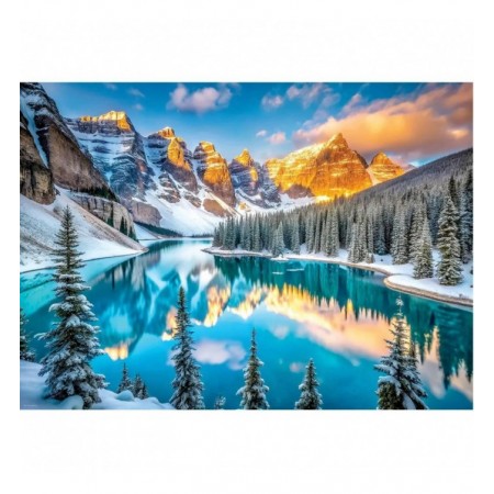 1000P LAC MORRAINE EN HIVER...