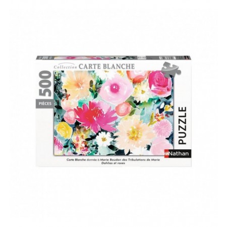 500P : DAHLIAS ET ROSES /...