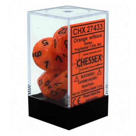 VORTEX ORANGE/BLACK 7-DIE...
