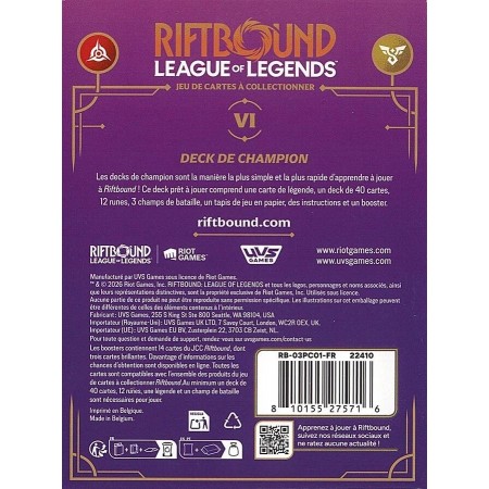 FR DECK VI RIFTBOUND SET 3