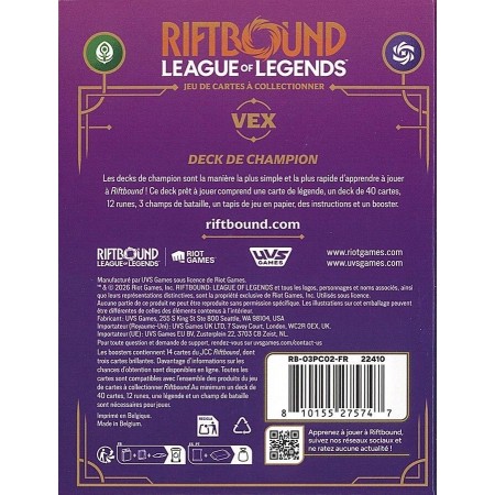 FR DECK VEX RIFTBOUND SET 3