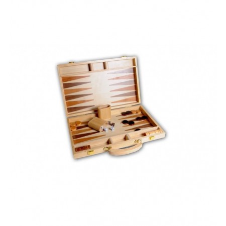 BACKGAMMON BOIS NATUREL 38CM