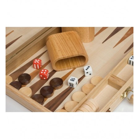 BACKGAMMON BOIS NATUREL 38CM