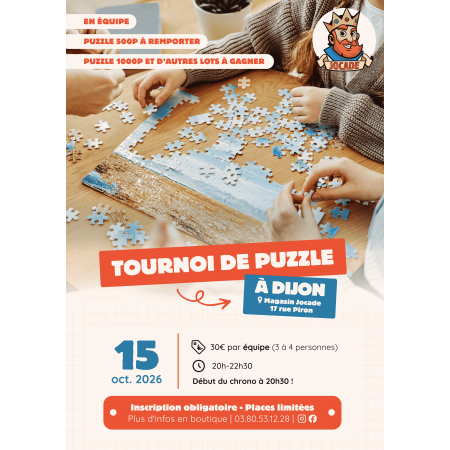 INSCRIPTION TOURNOI PUZZLE...