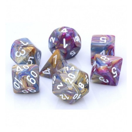 SET DE 7 DÉS FESTIVE