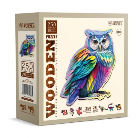 150P TRENDY OWL WOODEN...