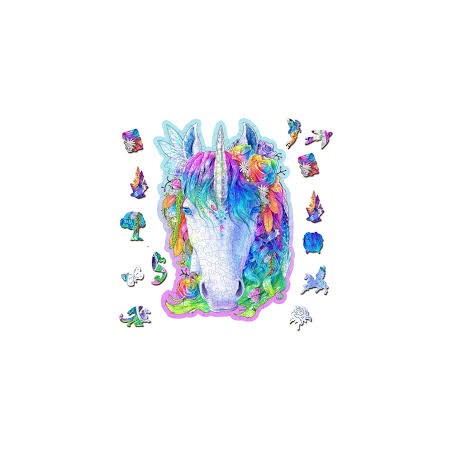 150P STYLISH UNICORN WOODEN...