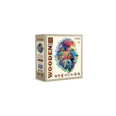 250P MODERN LION WOODEN...