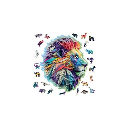 250P MODERN LION WOODEN...