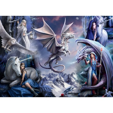 1500P SILVER DRAGON COLLAGE...