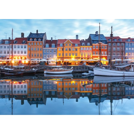 500P NYHAVN À LA TOMBÉE DE...