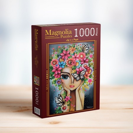 1000P LADY WITH FLOWERS -...
