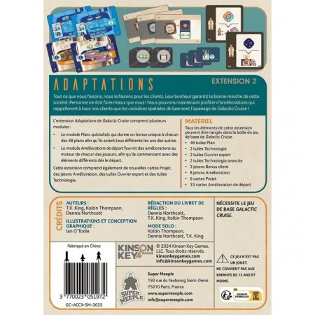 ADAPTATIONS EXT. GALACTIC...