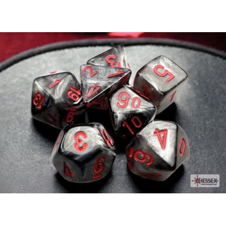 VELVET MINI BLACK/RED 7-DIE...