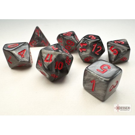 VELVET MINI BLACK/RED 7-DIE...