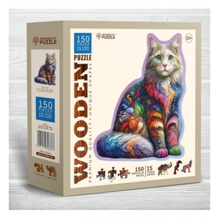 150P SOFT CAT WOODEN PUZZLE...