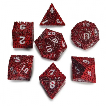 DEDALE ROUGE - SET 7DÉS