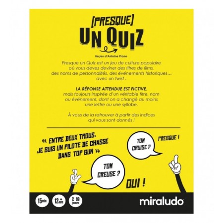 PRESQUE UN QUIZ