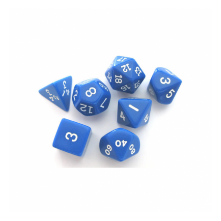 SET DE 7 DES OPAQUE CHESSEX